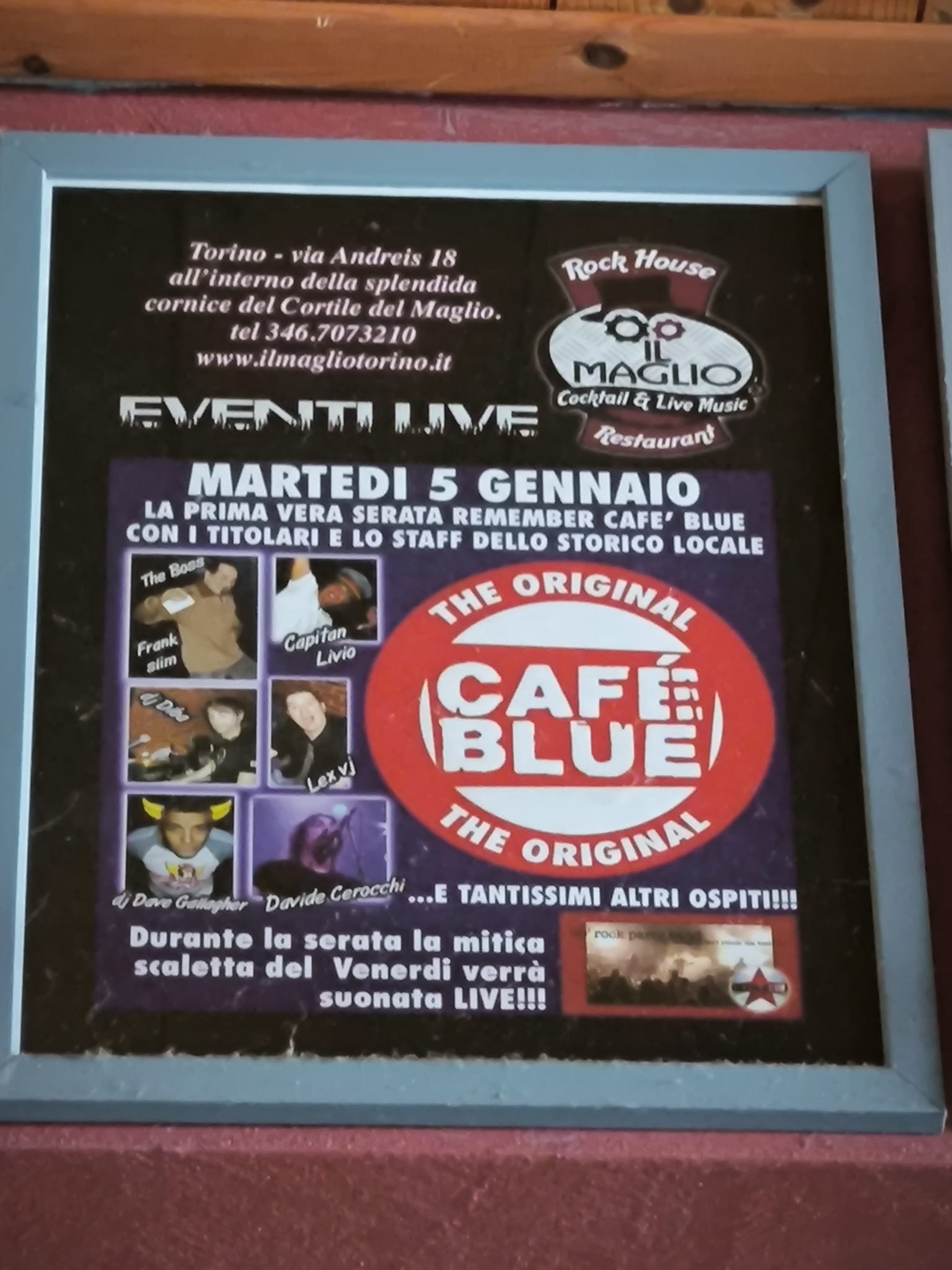 Locandina Cafe Blue