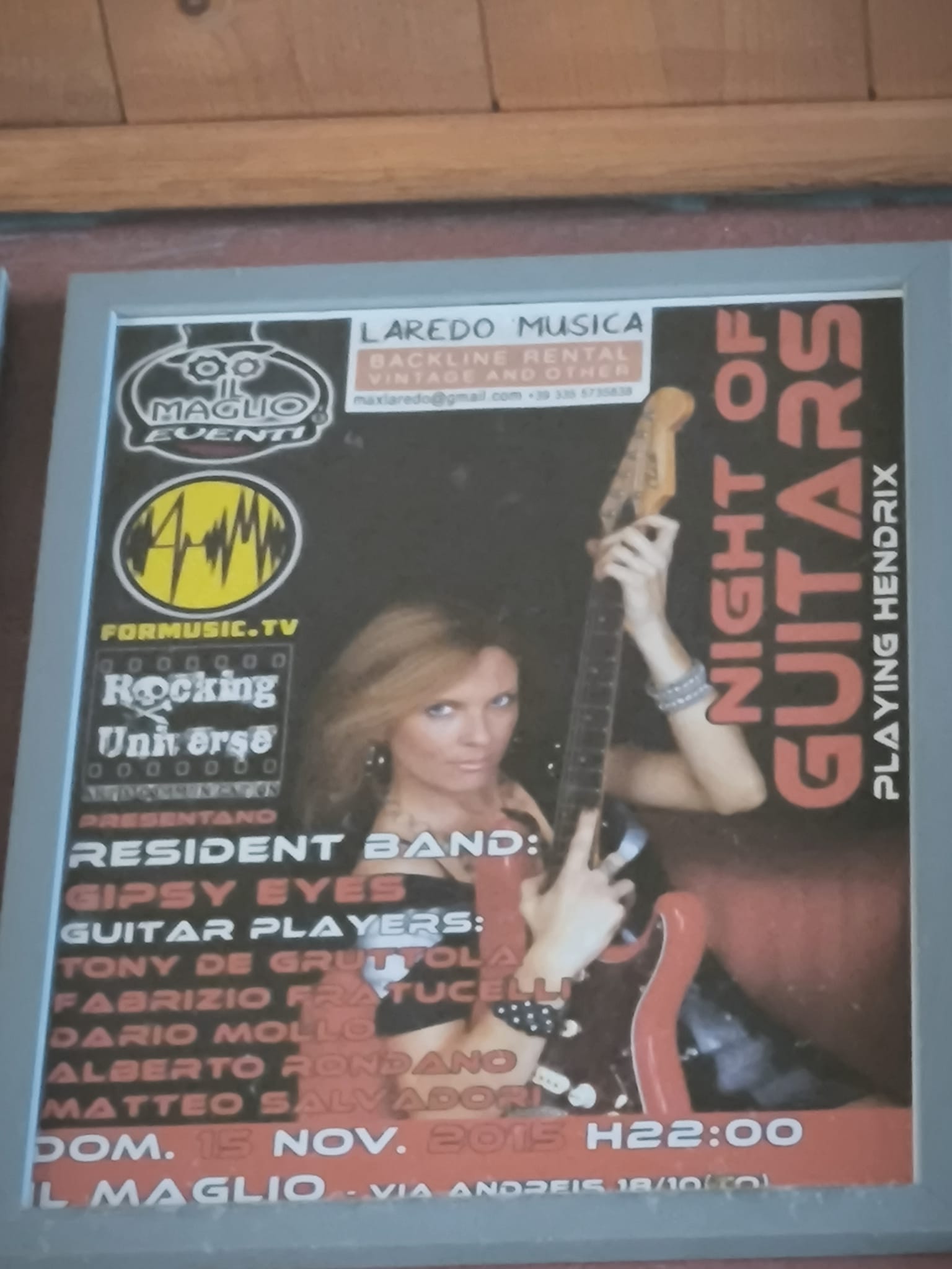 Locandina Night of Guitars