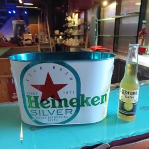 Secchiello Heineken in metallo